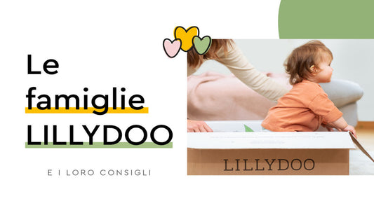 little girl playing inside the LILLYDOO box
