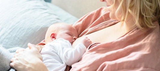Mom breastfeeding her baby