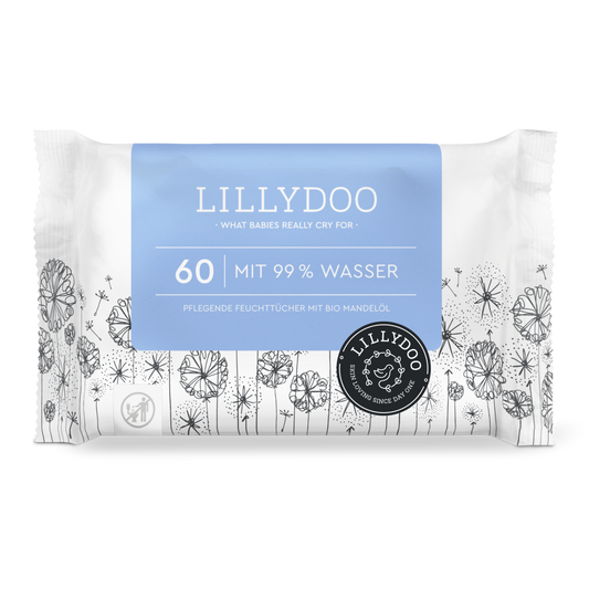 Feuchttücher mit 99 % Wasser